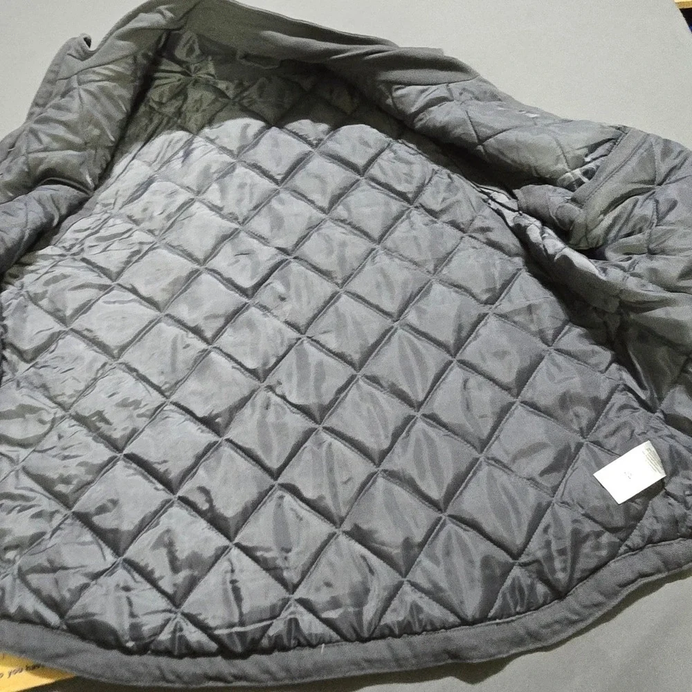 Brahma Canvas Work Vest Mens Large Charcoal Sky Quilted Lined Full Zip